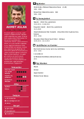 Vinç Operatörü Cv Örnekleri cv indir